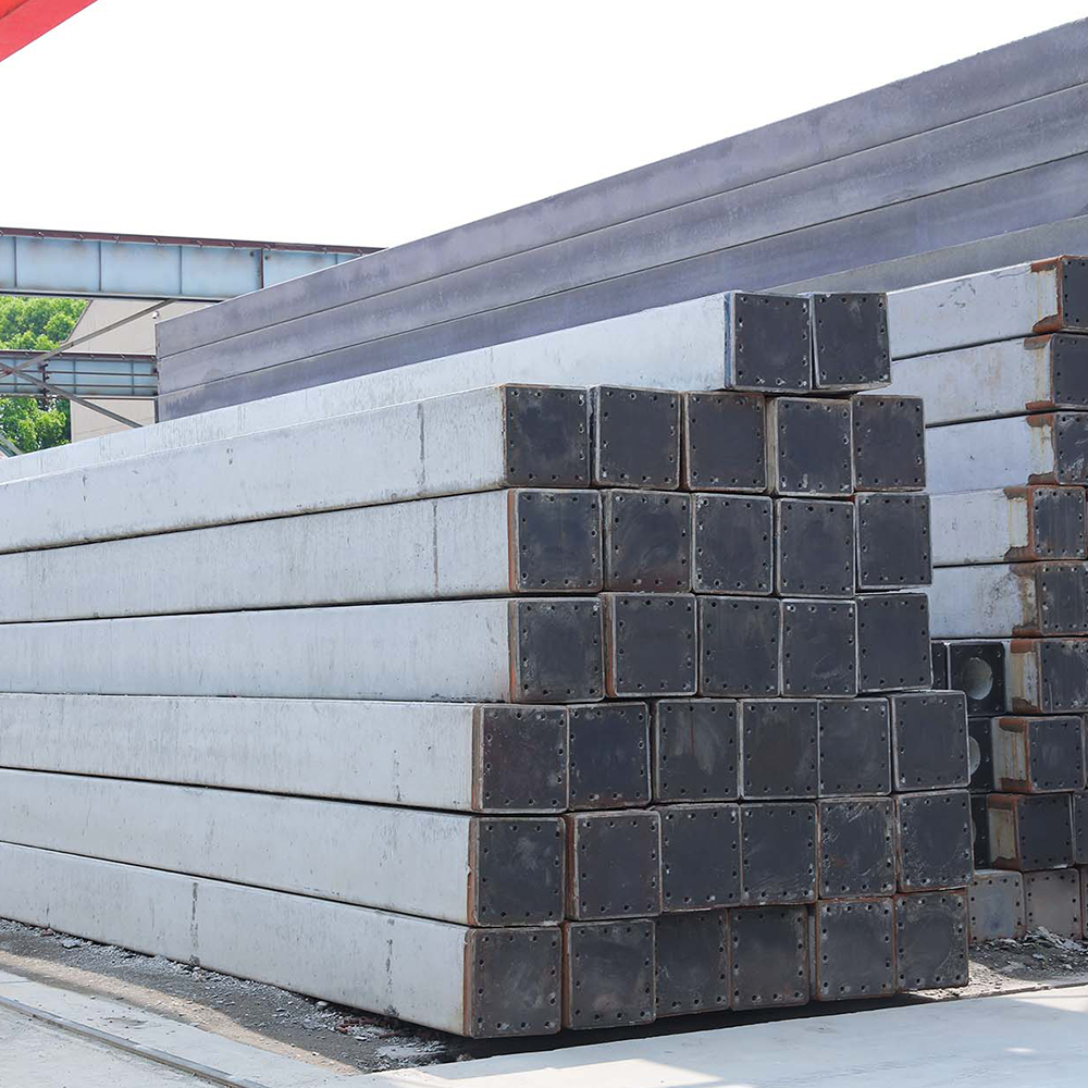 Precast concrete solid square piles
