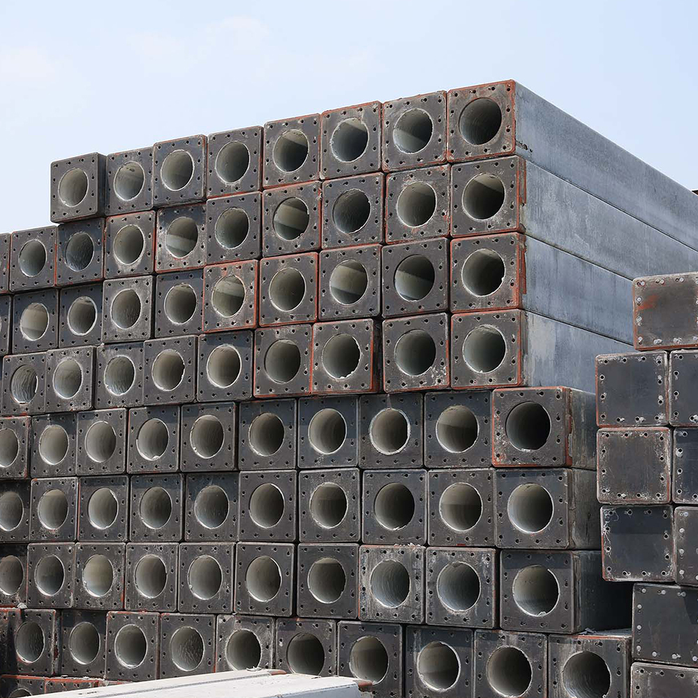 PHS hollow square piles owe their uplift-bearing capability mainly to their core concrete